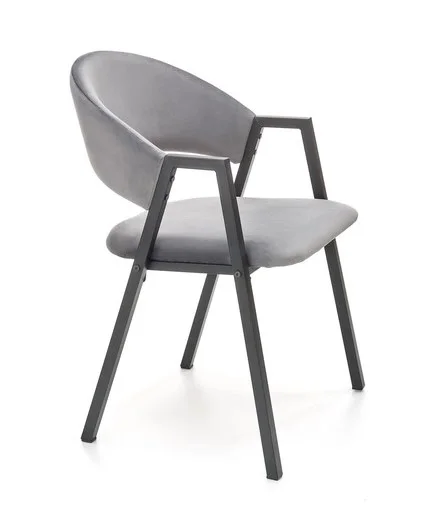 Стул HALMAR K473 серый/черный