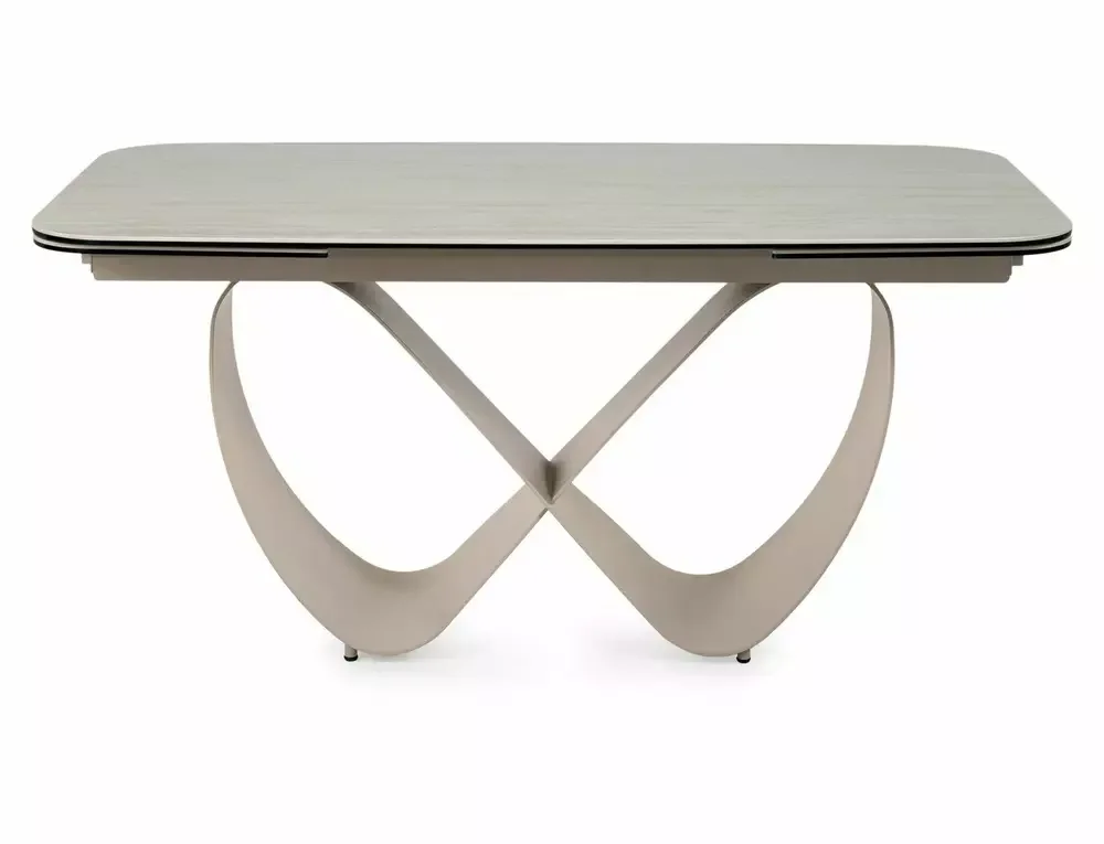 Стол обеденный SIGNAL INFINITY Ceramic бежевый травертин/кашемир 160-240/95