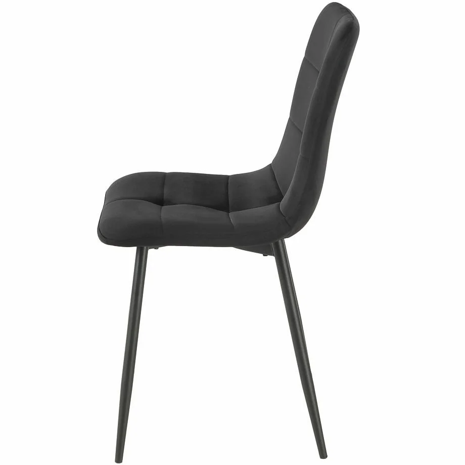 Стул SIGNAL IVO Velvet Bluvel 19 черный/черный